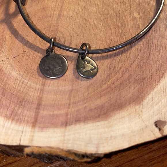 Alex and Ani Bracelet Cursive Letter T - Picture 4 of 6